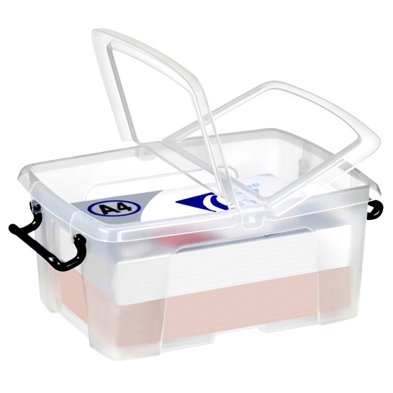 CEP transparante opbergbox Strata, 40 liter, stapelbaar, PP